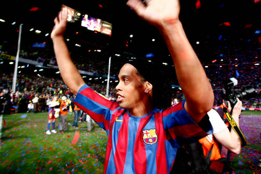 Fotboll, Spansk liga, Barcelona, ligamästare säsongen