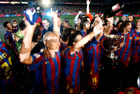 Fotboll, Spansk liga, Barcelona, ligamästare säsongen