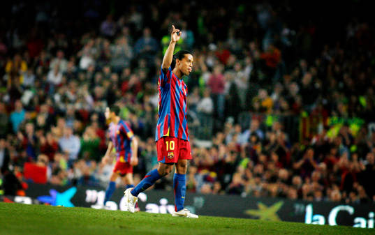 Ronaldinho, Barcelona, jubel