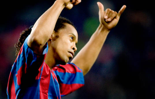 Ronaldinho, Barcelona, jubel