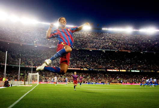 Ronaldinho, Barcelona, jubel
