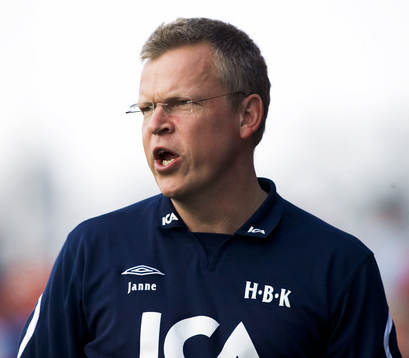 Fotboll. Allsvenskan. Halmstad - Elfsborg. Tränare Jan