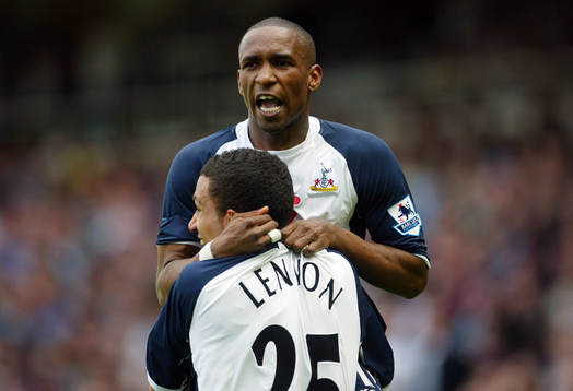 Jermain Defoe och Aaron Lennon, Tottenham (Jubel)