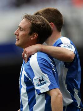 Andreas Johansson, Wigan drog ner Fredrik Ljungberg,