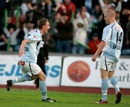 Emil Hallfredsson, jubel, Malmö