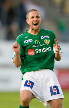 Patrik Elmander, jubel