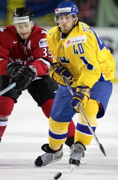 Henrik Zetterberg och Sandy Jeannin