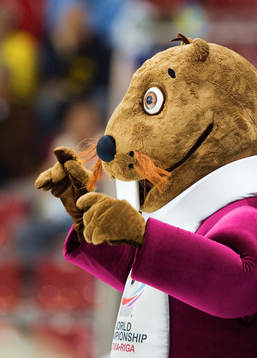 Ishockey, VM, Sverige,  Maskot, bäver