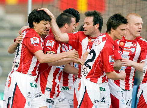 Jari Litmanen och Hans Mattisson, Malmö