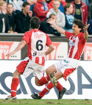 Jari Litmanen, Malmö.  Jubel