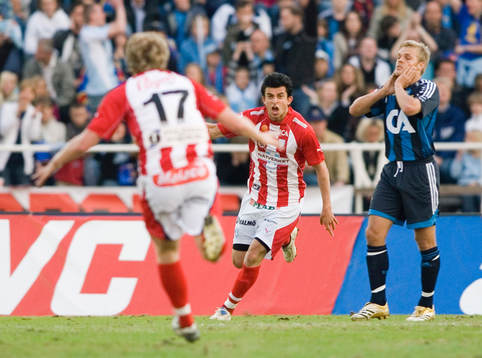 Behrang Safari, Malmö gjorde 1-2. Jubel