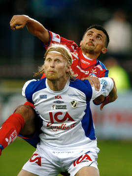 Eldin Karisik, Helsingborg och Per Johansson, Halmstad