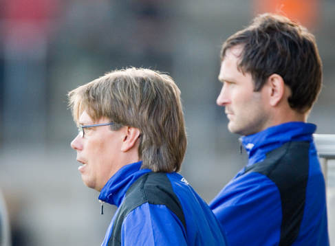 Per Olsson, tränare, och Robert Stridh, assisterande