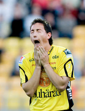 Stefan Ishizaki, Elfsborg, grimaserar