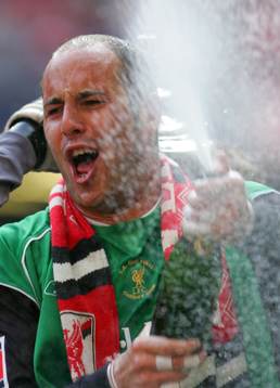 Jose Reina, Liverpool (Målvakt, Jubel, Champagne)