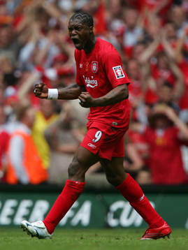 Djibril Cisse, Liverpool (Jubel)
