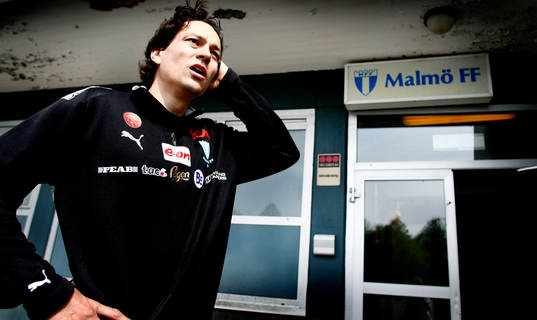 Fotboll, Jari Litmanen, Malmö FF, på träning