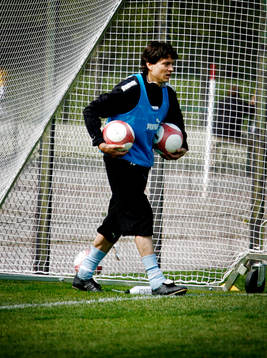 Fotboll, Jari Litmanen, Malmö FF, på träning