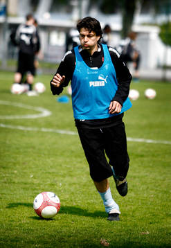 Fotboll, Jari Litmanen, Malmö FF, på träning