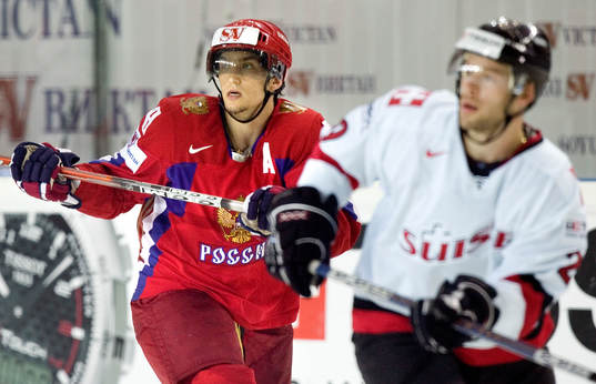 Alexander Ovechkin och Martin Plüss