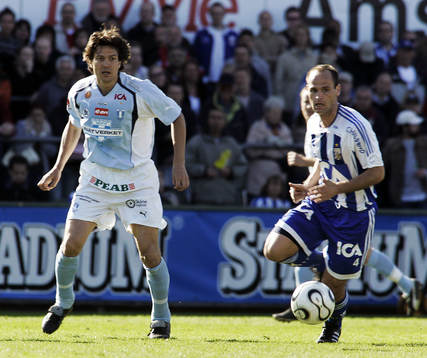 Jari Litmanen, Malmö och Thomas Olsson, Göteborg