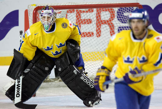 Daniel Henriksson, Sverige (Målvakt) och Henrik Zetterberg