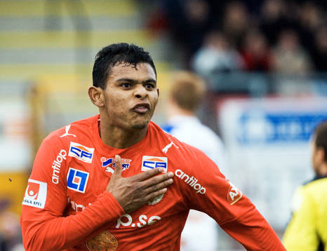 Ari da Silva Ferreira, Kalmar har gjort 1-1 och jublar