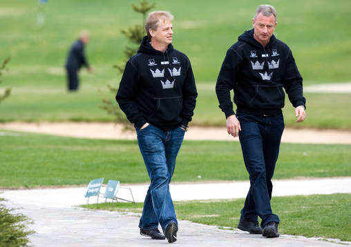 Jan Karlsson, tränare och Bengt-Åke Gustafsson,