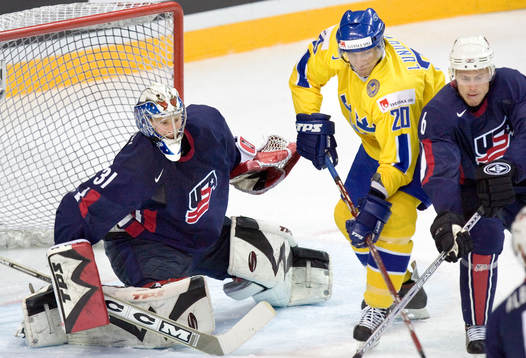 Joel Lundqvist, Craig Anderson, målvakt och Joe Corvo
