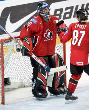 Sidney Crosby, jubel, Kanada vidare till semifinal