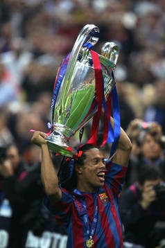 Ronaldinho, Barcelona (Jubel, Pokal)