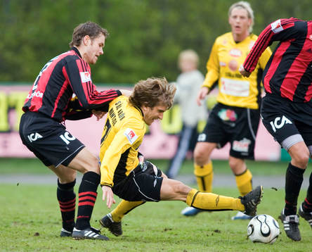 Håkan Malmström, Brommapojkarna och Johan Svensson (1-2),