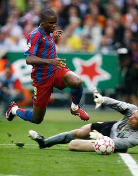 Samuel Eto´o, Barcelona blir fäll utanför