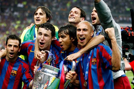 Henrik Larsson, Champions League mästare med Barcelona.