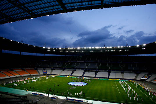 Fotboll, Champions League Final, genrep, presentation,