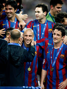 Henrik Larsson, Barcelona, jubel