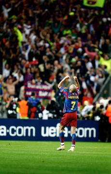 Henrik Larsson, Barcelona, jubel