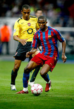 Gilberto Silva, Arsenal och Samuel Eto´o, Barcelona