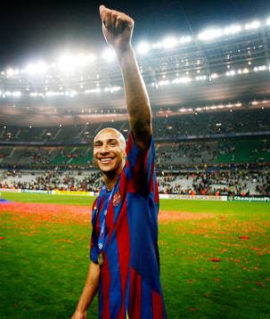 Henrik Larsson, Barcelona, jubel
