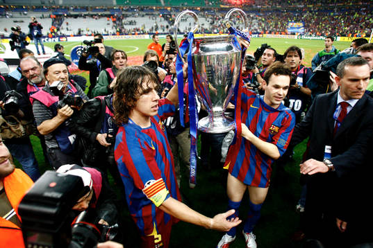 Barcelona, pokal, fotografer, arena Stade De France, Carles