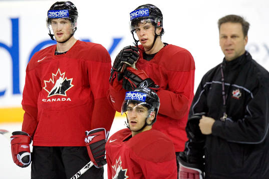 Bradley Boyes, Sidney Crosby och Patrice Bergeron
