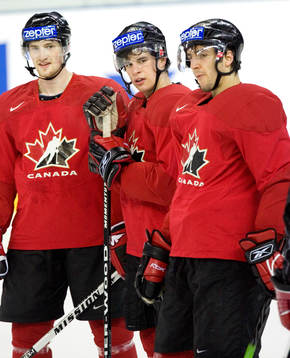 Bradley Boyes, Sidney Crosby och Patrice Bergeron