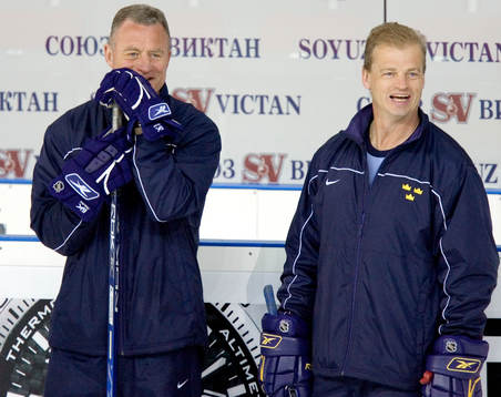 Jan Karlsson, tränare och Bengt-Åke Gustafsson,