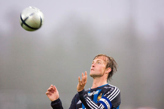 Markus Johannesson, Djurgården, har bollkontroll