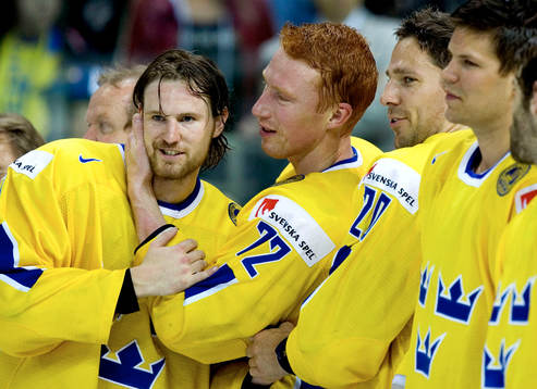 Jörgen Jönsson, Niklas Kronwall och Joel Lundqvist