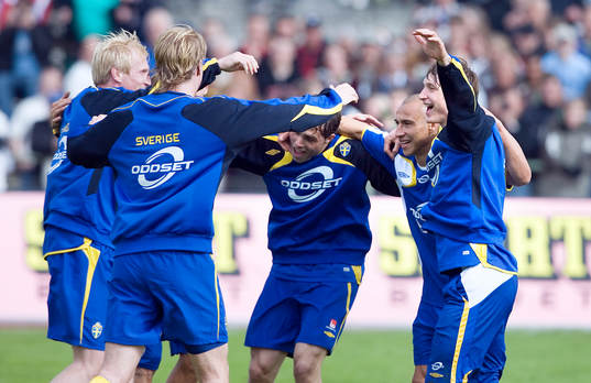 Glad och skämtsam stämmning på Landslagets första