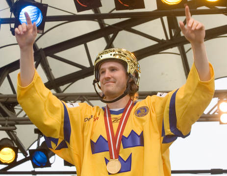 Ishockey, VM, VM-guld, Sverige, Firande av VM-guldet i