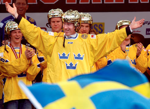 Ishockey, VM, VM-guld, Sverige, Firande av VM-guldet i