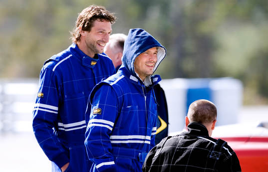 Rami Shaaban och Fredirk Ljungberg på Gotland Ring