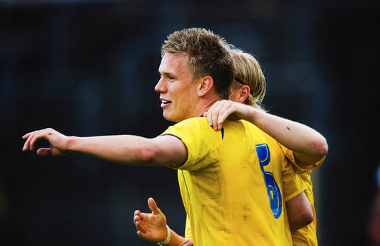 Pontus Wernblom och Oscar Wendt, jubel